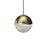 Sonneman Grapes 1 Light Medium LED Pendant, Micro-Dome, BS/Clear - 2910-14-MED