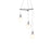 Sonneman Cantina 3 Light Pendant, Satin Black/Poured White - 2995-25W-SML