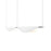 Sonneman Tela LED Double Pendant, Satin White - 3122-03