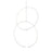 Sonneman Torc LED Double Pendant, Satin White - 3152-03