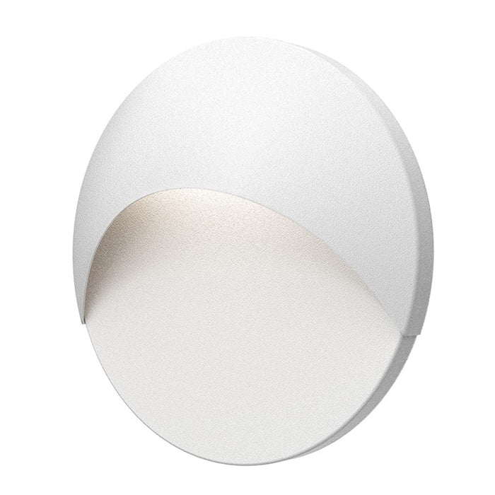 Sonneman Ovos Round LED Sconce, Textured White - 7460-98-WL