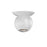 Sonneman Hemisphere 1 Light Surface Mount, Textured White/Clear - 7509-98