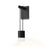 Sonneman Suspenders Mini Wall Sconce/Glass Diffuser, Satin Black - SLS0220