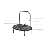 Stamina InTone Oval Fitness Trampoline/DVD - 35-1704A