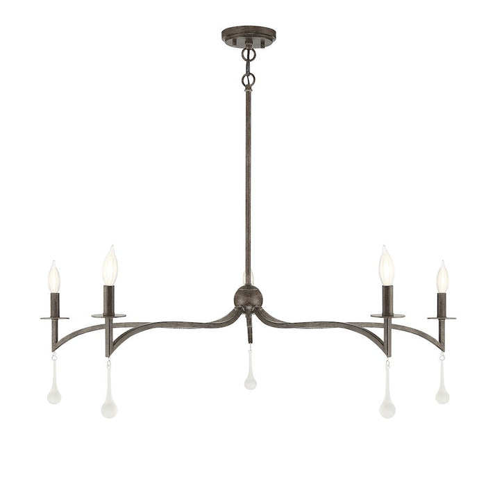 Savoy House Laramie 5 Light Chandelier, Chelsea Walnut - 1-1099-5-183