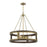 Savoy House Lakefield Pendant, Burnished Brass/Walnut