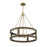 Savoy House Lakefield Pendant, Burnished Brass/Walnut