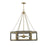 Savoy House Lakefield Pendant, Burnished Brass/Walnut