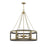 Savoy House Lakefield Pendant, Burnished Brass/Walnut