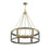 Savoy House Lakefield Pendant, Burnished Brass/Walnut