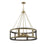 Savoy House Lakefield Pendant, Burnished Brass/Walnut