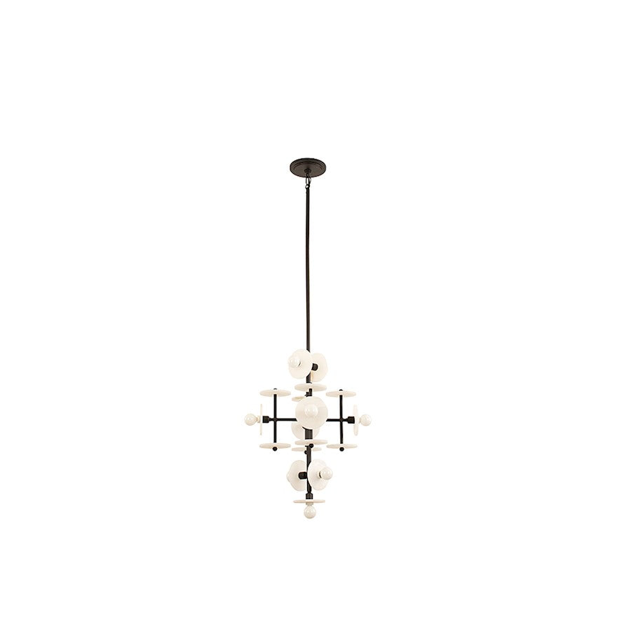 Savoy House Amani 9 Light Pendant, Black Cashmere - 1-1590-9-50