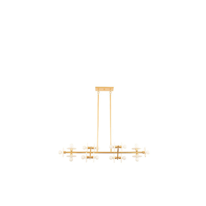 Savoy House Amani 14 Light Linear Chandelier, Gold - 1-1591-14-38