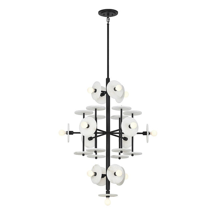 Savoy House Amani 15-Light Chandelier, Black Cashmere - 1-1592-15-50