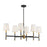 Savoy House Brody 6 Light Linear Chandelier, Matte Black