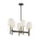 Savoy House Brody 6 Light Linear Chandelier, Matte Black