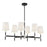 Savoy House Brody 6 Light Linear Chandelier, Matte Black