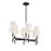 Savoy House Brody 6 Light Linear Chandelier, Matte Black