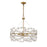 Savoy House Camille 5 Light Chandelier, Warm Brass/Clear Flowers