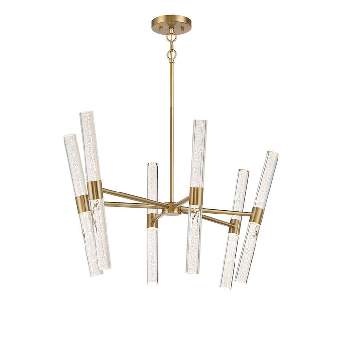 Savoy House Arlon LED Chandelier, Warm Brass/Bubble