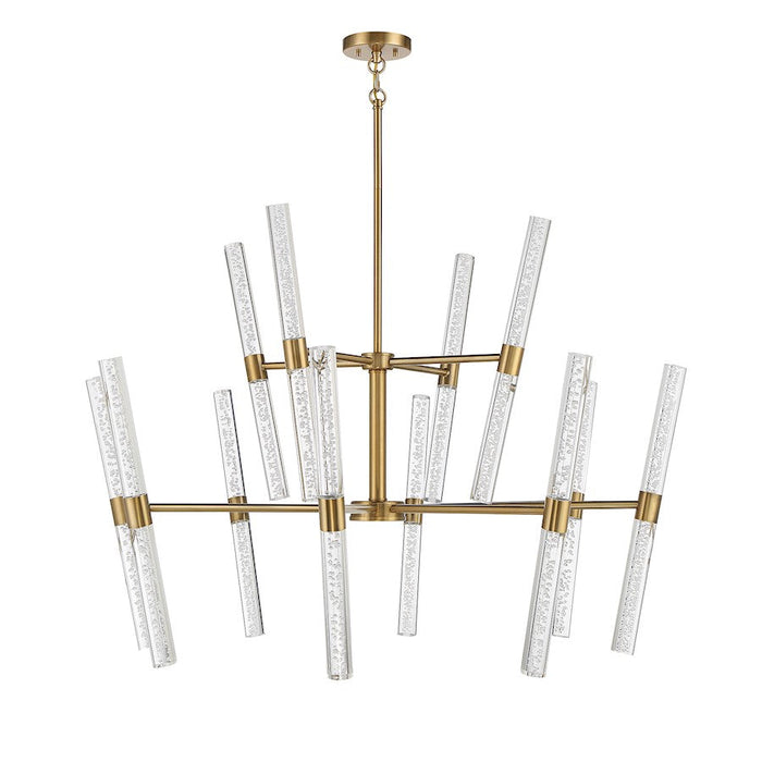 Savoy House Arlon LED Chandelier, Warm Brass/Bubble