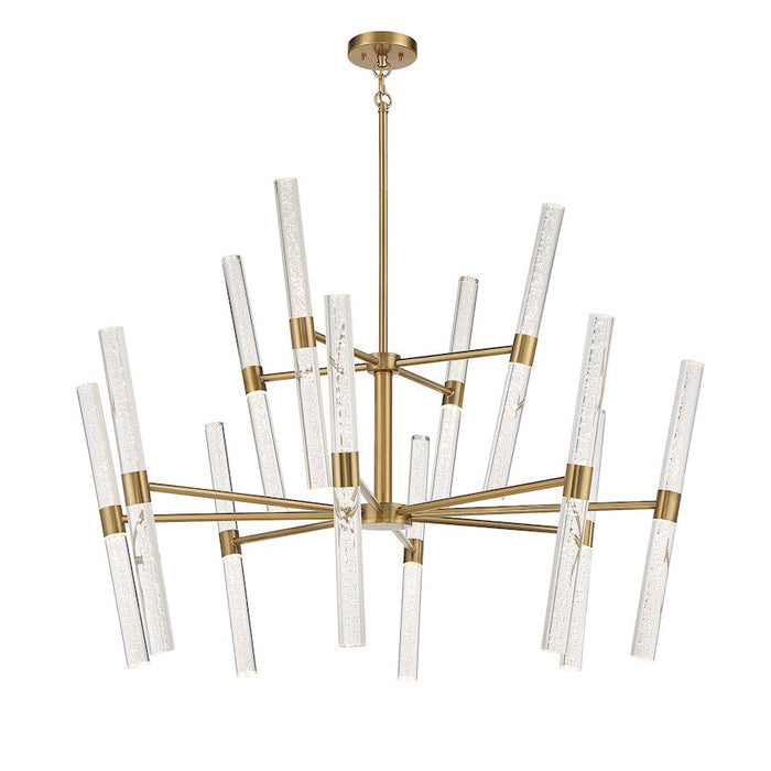 Savoy House Arlon LED Chandelier, Warm Brass/Bubble