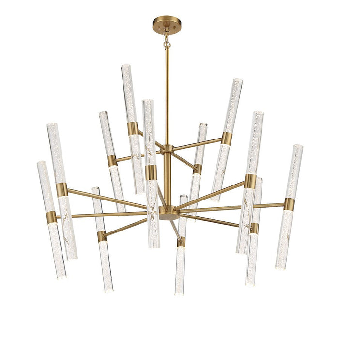 Savoy House Arlon LED Chandelier, Warm Brass/Bubble