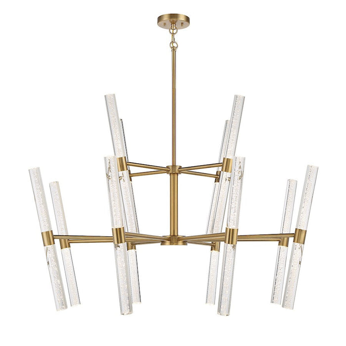 Savoy House Arlon LED Chandelier, Warm Brass/Bubble