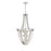 Savoy House Contessa Â Chandelier, Chrome/Wooden Beads