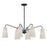 Savoy House Edgewood 6 Light Linear Chandelier, Matte Black - 1-1785-6-89