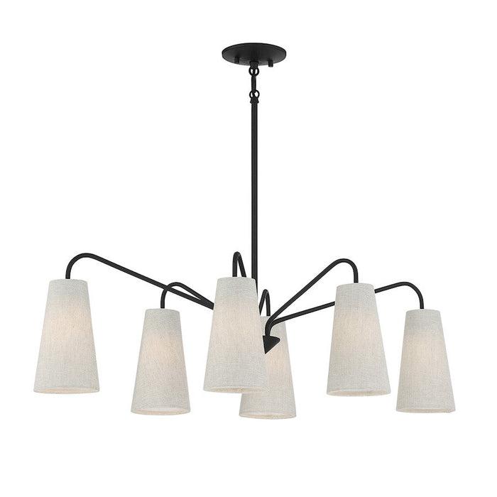 Savoy House Edgewood 6 Light Linear Chandelier