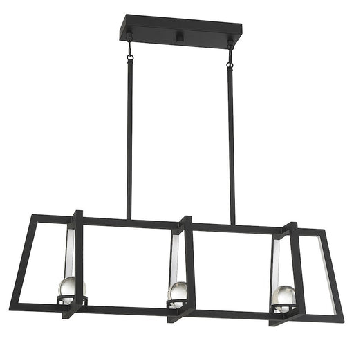 Savoy House Haven LED 1 Light Linear Chandelier, Matte Black