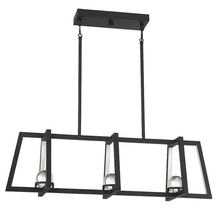 Savoy House Haven LED 1 Light Linear Chandelier, Matte Black