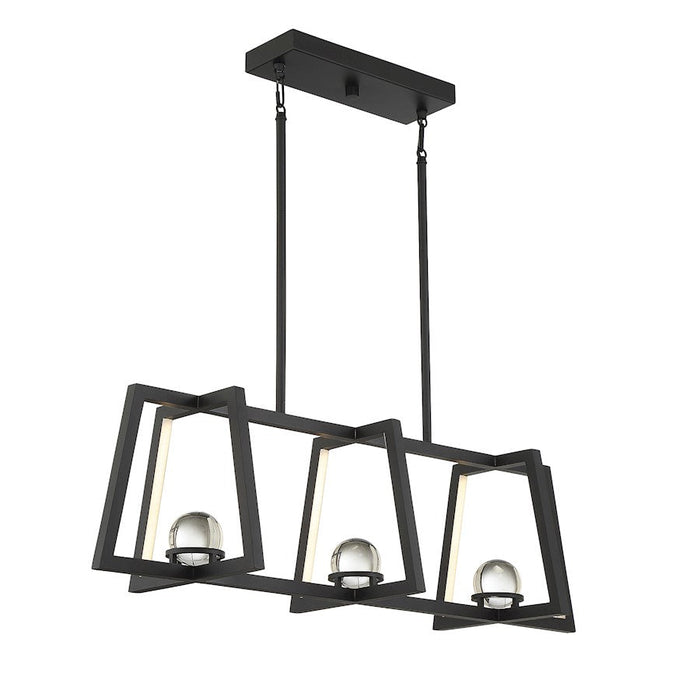 Savoy House Haven LED 1 Light Linear Chandelier, Matte Black