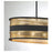 Savoy House Eclipse 5 Light Linear Chandelier, Black/Brass