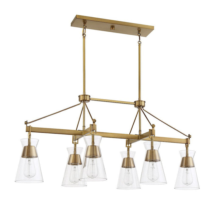 Savoy House Lakewood 6 Light Linear Chandelier