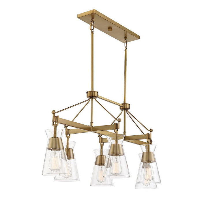 Savoy House Lakewood 6 Light Linear Chandelier