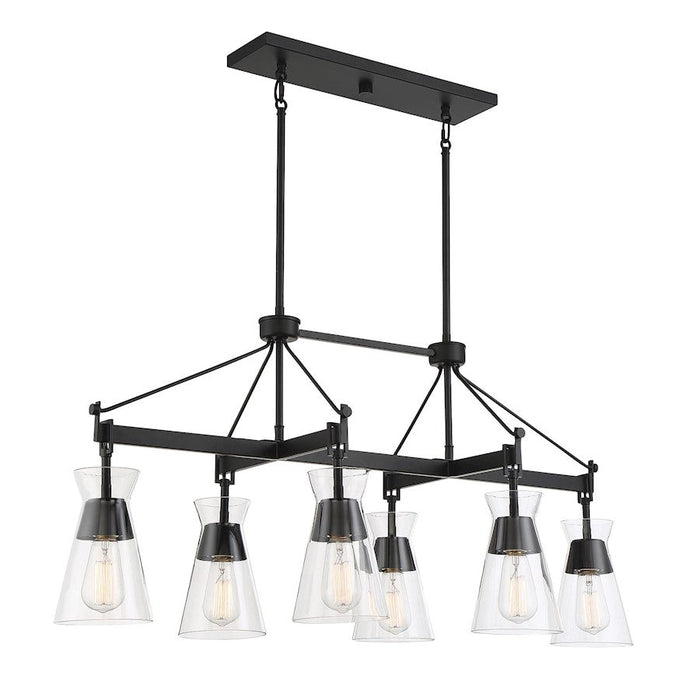 Savoy House Lakewood 6 Light Linear Chandelier