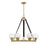 Savoy House Bozeman 6 Light Chandelier, Warm Brass/Seeded - 1-1838-6-322