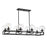 Savoy House Crosby 8 Light Linear Chandelier, Matte Black/Clear - 1-1862-8-89