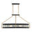 Savoy House Edina 6 Light Chandelier, Black/Warm Brass