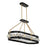 Savoy House Edina 6 Light Chandelier, Black/Warm Brass