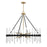 Savoy House Santiago 12 Light Chandelier, Black/Brass