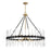 Savoy House Santiago 12 Light Chandelier, Black/Brass