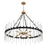 Savoy House Santiago 12 Light Chandelier, Black/Brass