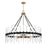 Savoy House Santiago 12 Light Chandelier, Black/Brass