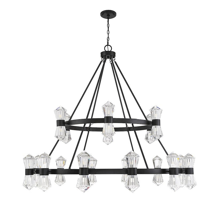 Savoy House Dryden Chandelier, Matte Black