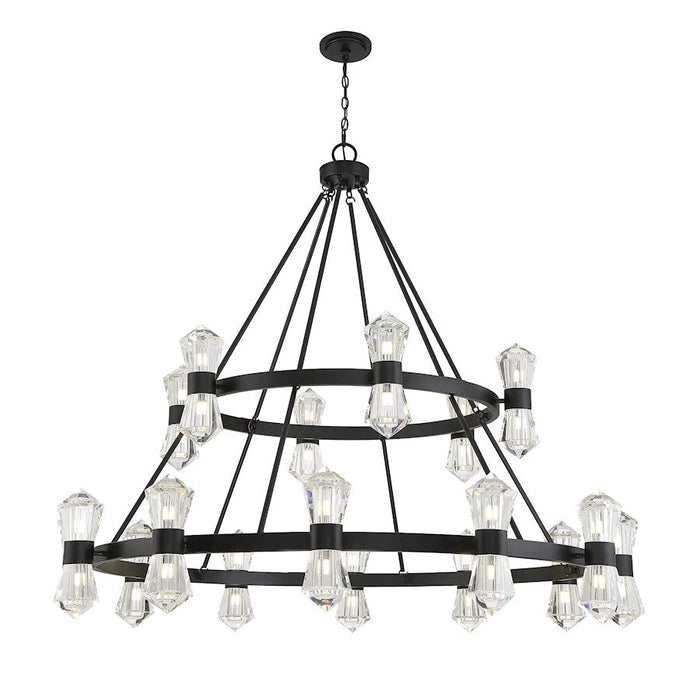 Savoy House Dryden Chandelier, Matte Black