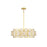 Savoy House Portia 5 Light Chandelier, True Gold/Strie Piastra - 1-2031-5-261