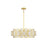 Savoy House Portia 5 Light Chandelier, True Gold/Strie Piastra